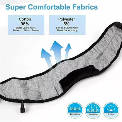 Premium Edition ThermTech Enjoying Bluetooth Sleep-Mask Earphones New Headband Elastic Wireless Headphone Music Eye Mask Blackout Headset